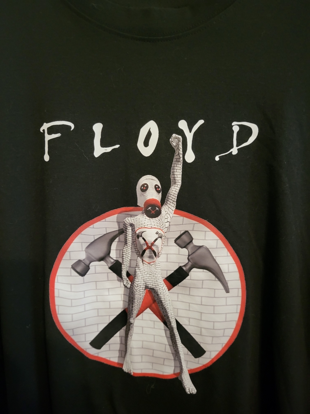 Pink Floyd 3x Black Graphic Tee - Band Style Design